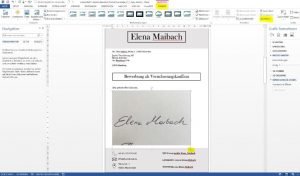 Shrink signature in Word. This is how it works: You only need a smartphone and a PC with Microsoft Word. STARMAZING shows step by step how you can perfectly integrate your signature into the Word document and cut it out for a professional result. Without a scanner and without a graphics program.