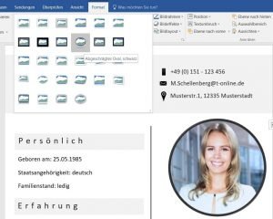 Round portrait photos look great. So you can cut out every photo with Microsoft Word. These step by step instructions show how it works